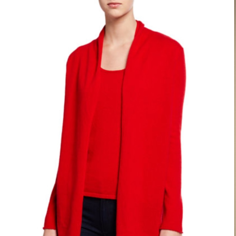 White + Warren Essential Cashmere Trapeze Cardigan